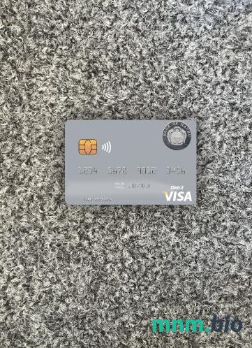 Nauru bank of Nauru visa obciążyć card wygląd fotograficzny skan PSD + zdjęcie